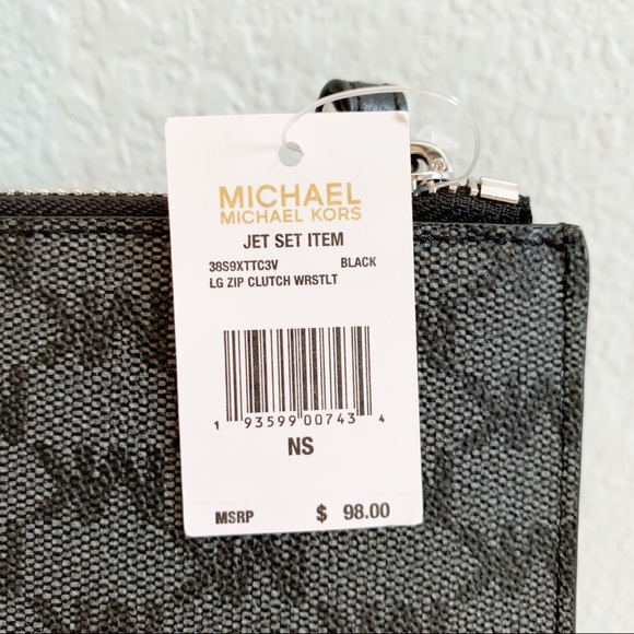 Michael Kors Jet Set Large Zip Clutch Wristlet - Picture 4 of 6